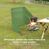 Outdoor Stove Windscreen Portable Canvas Camping Fire Windshield for Picnic