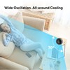 DR.PREPARE 16" Tower Fan, 70° Oscillating Desk Fan, 3 Speeds