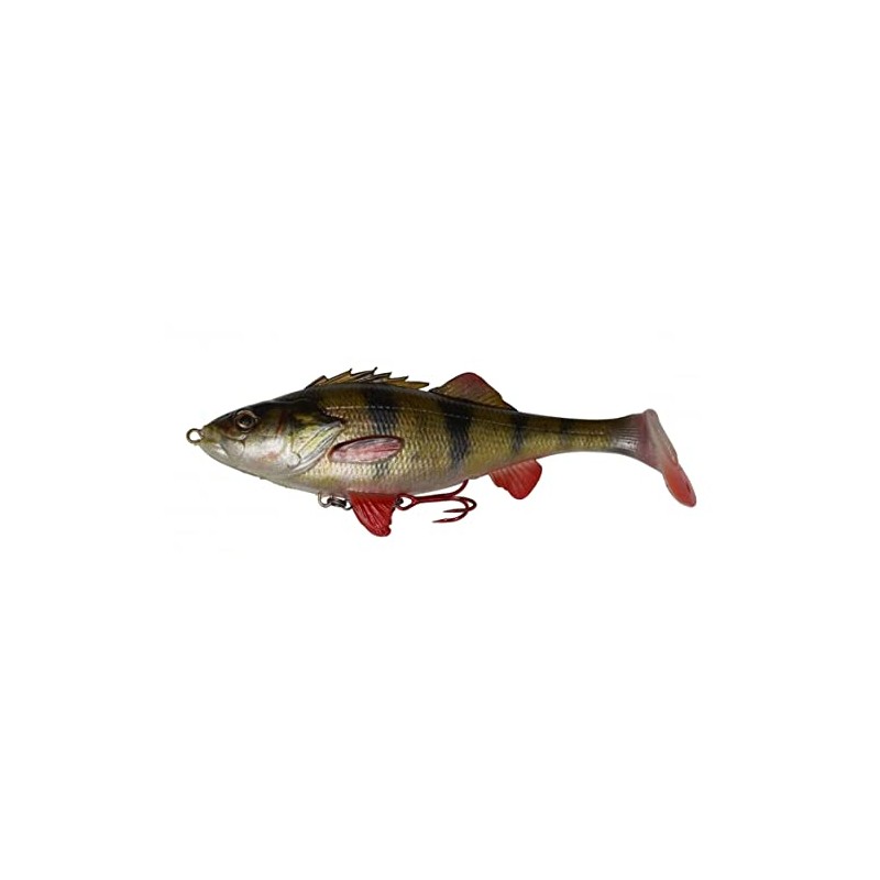 Savage Gear 4D perch shad rubber fish, colour: perch (perch),