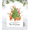 Nan & Gramps Christmas Card - Decorating the Tree -