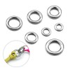 9KM DWLIFE Solid Rings 100pcs High Strength Stainless Steel Rings