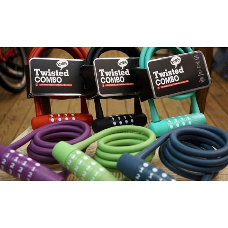 Knog Twisted Combo, CANDADO, Rojo