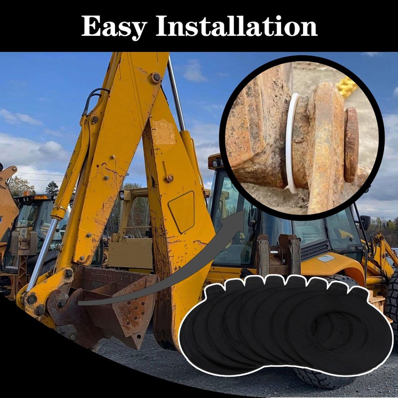 GYUPTRK 8 x 65mm Bucket Pin Shim Kit for Excavator