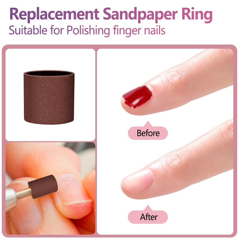 110PCS Replaceable Sandpaper for Electric Foot Callus Remove, 50pcs*80 Grit