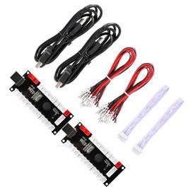 Guwarry 2-Player Zero Delay Generic Game Controller USB to Joystick for MAME & Raspberry Pi 1/2/3 RetroPie DIY Projects Support for SANWA Parts