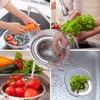 2 PCS Kitchen Sink Strainer,with Handle,Stainless Steel Kitchen Sink Drain