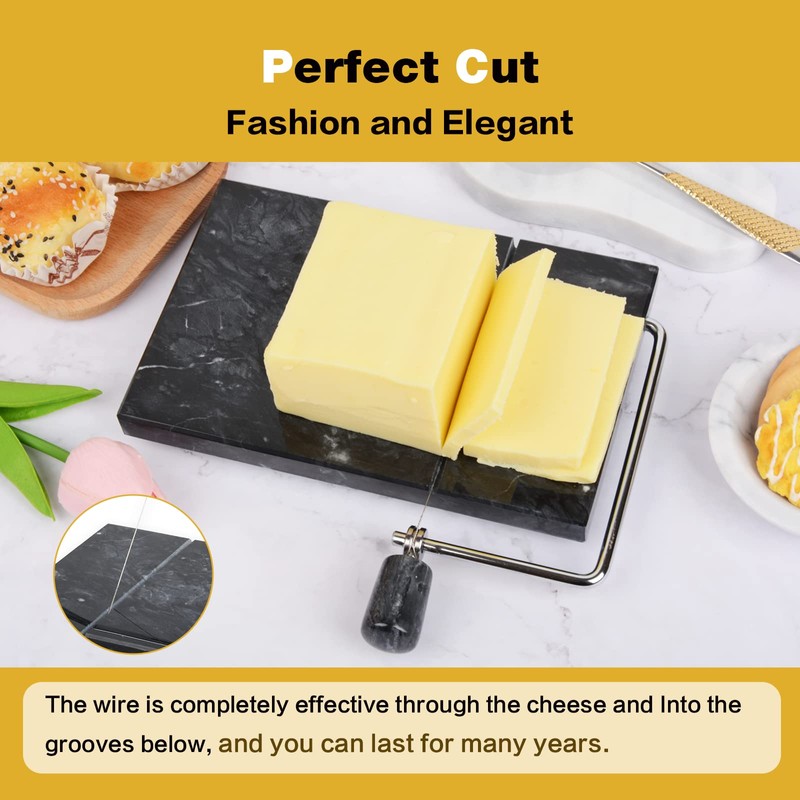 8-Piece Cheese Slicer Wire, Replacement Cheese Slicing Board Wire, Marble