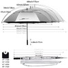 G4Free 47 Inch UV Protection Golf Umbrella Auto Open Vented