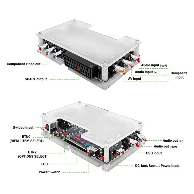 OSSC Add On Board Dual Modes Linedouble Smoothing HD Video