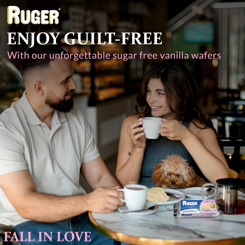 RUGER Sugar-Free Vanilla Wafers 1.6 Ounce (Pack of 12) -