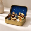 Mini Nativity Scene in a Metal Box – Portable Christmas