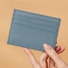 YEHMAN Leather Card Holder 7 Compartments Minimalist for Women Men