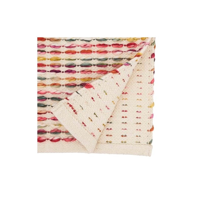 Woven Rainbow Stripe Delight Table Runner
