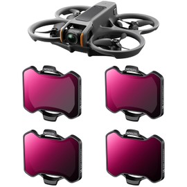 K&F Concept ND/PL Filter Set Compatible with DJI Avata 2, 4 Pack ND8/PL ND16/PL ND32/PL ND64/PL Polarizer Neutral Density Drone Lens Accessories,Multi Coated/HD Optical Glass/Gimbal Safe