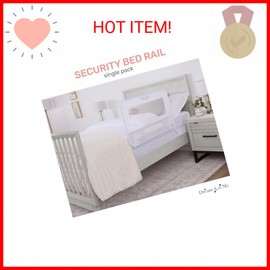 Dream On Me Lightweight Mesh Security Adjustable Bed Rail for Toddler, Breathabl