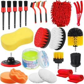 Alisaouse 24PCS Car Detailing Drill Brush Kit IPICJ0125801110