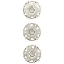 Clover snap 21 mm 3 Pairs Silver 26 – 548 