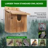 CEIJE Owl Houses for Outdoors, Large Barn Owl Nesting Box,