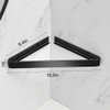 VOLPONE Bathroom Shelves Wall Mounted Glass Corner Shower Shelf for