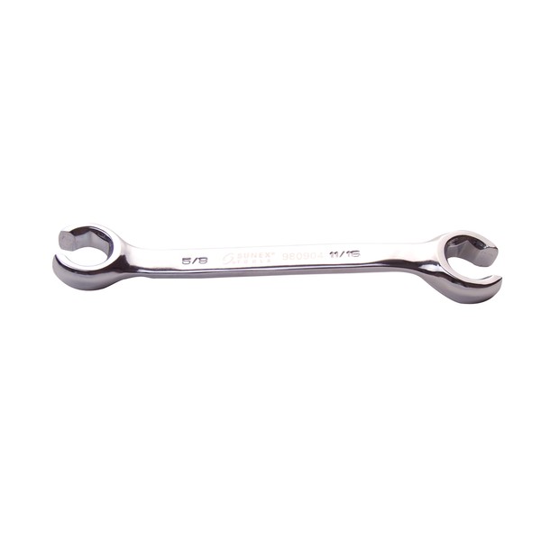 Sunex 980904 5/8" by 11/16" Fully Polished Flare Nut Wrench
