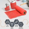 Apq Supply Red Honeycomb Packing Paper, 15x100 Feet Roll, Perforated