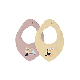 Name It Girls' NBFYVALINAJARLET 2P Jersey Scarf Bib, Double Cream, One Size, Double cream