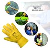 SupremeTTF 5 Pairs Yellow Leather Gloves HGV Drivers Hand Safety