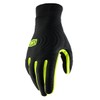 100% Brisker Xtreme Gloves Black/Fluo Yellow - S