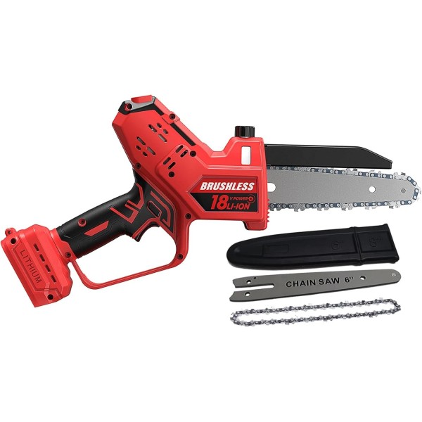 BITOON Mini Chainsaw for Milwaukee M18 Battery, Auto-Oiler, 8-Inch and