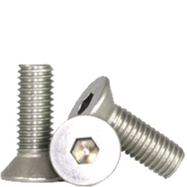 316 Stainless Steel, 5/16"-18 x 1-1/2" Flat Head Socket Cap Screws (Pack of 5), Allen Socket Drive, Countersunk Bolt Fasteners, Full Thread, Coarse Machine Threaded - by Chipmunk Hardware