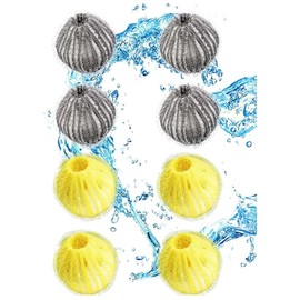 8 Packs Hair Ball for Washing Machine - Lint Catcher, Pet Hair Remover