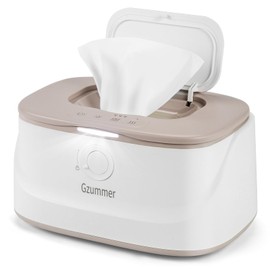Baby Wipe Warmer, Wipe Warmer and Baby Wet Wipes Dispenser, 3 Temperature Control Large Capacity Wipes Warmer for Babies with Night Light (Gray+White)