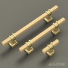 Alzassbg 10 Pack Gold Cabinet Knobs, 2 Inch(51mm) Diameter Cabinet