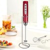Sakgos Milk Frother with Stand Rechargeable-Handheld Frother Wand with 3