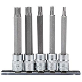 Draper 16349 3/8-Inch Square Drive 5-Piece Spline Socket Bit Set
