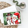 Caroline's Treasures Friends Snowman and Santa Claus Greeting Cards Pack