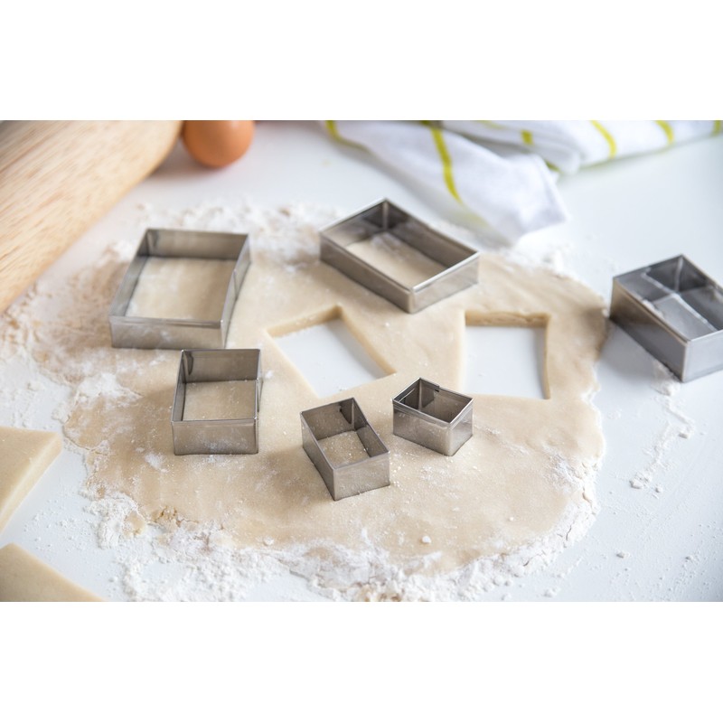 Fox Run Rectangle Cookie Cutters, 4 x 4 x 1