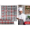 Lashuma Lyon Kitchen Hand Towels Grey Stone Set of 6