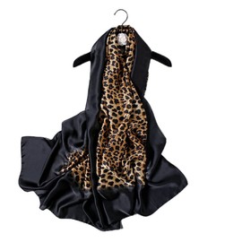 FAIRYGATE Large Silk Scarves Women's Scarf Elegant Silk Scarf Hair Large Long Neckerchief Silk Scarf Gift for Women, 79008, 33.5X70.5 Inch