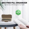 Codcaw Weekly Pill Organizer 2 Times a Day, Moisture-Proof, Detachable