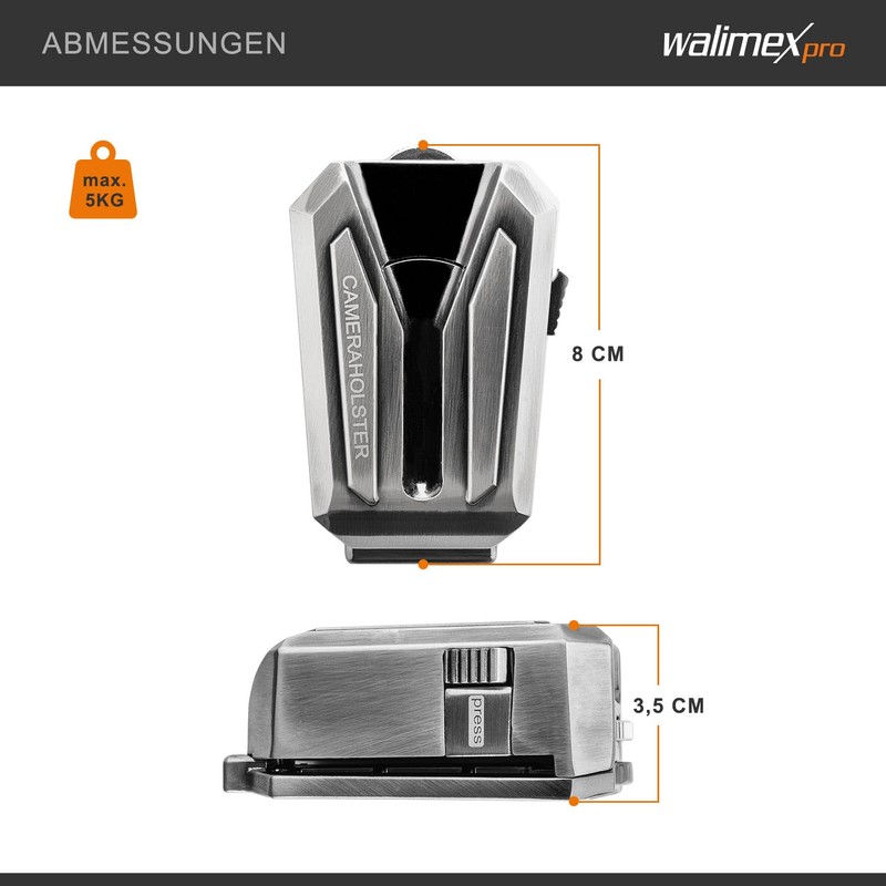 Walimex Pro Camera Clip with V-Dock for Belt and Quick