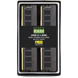 NEMIX RAM 16GB (2X8GB) DDR4 2933MHZ PC4-23400 1Rx8 1.2V 288-PIN Non-ECC UDIMM Unbuffered Desktop Memory KIT