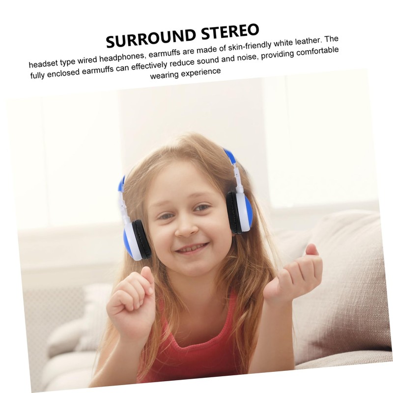 Gatuida 1pc Foldable Boy Girl Headphone Ear Stereo Music Headset
