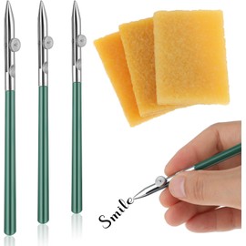 3 Pcs Masking Fluid Pen (3 Sizes) 3pcs Rubber Cement Eraser, Ruling Pen for Masking Fluid with Glue Residue Eraser Watercolor Drawing Mounting Art Artists Supplies