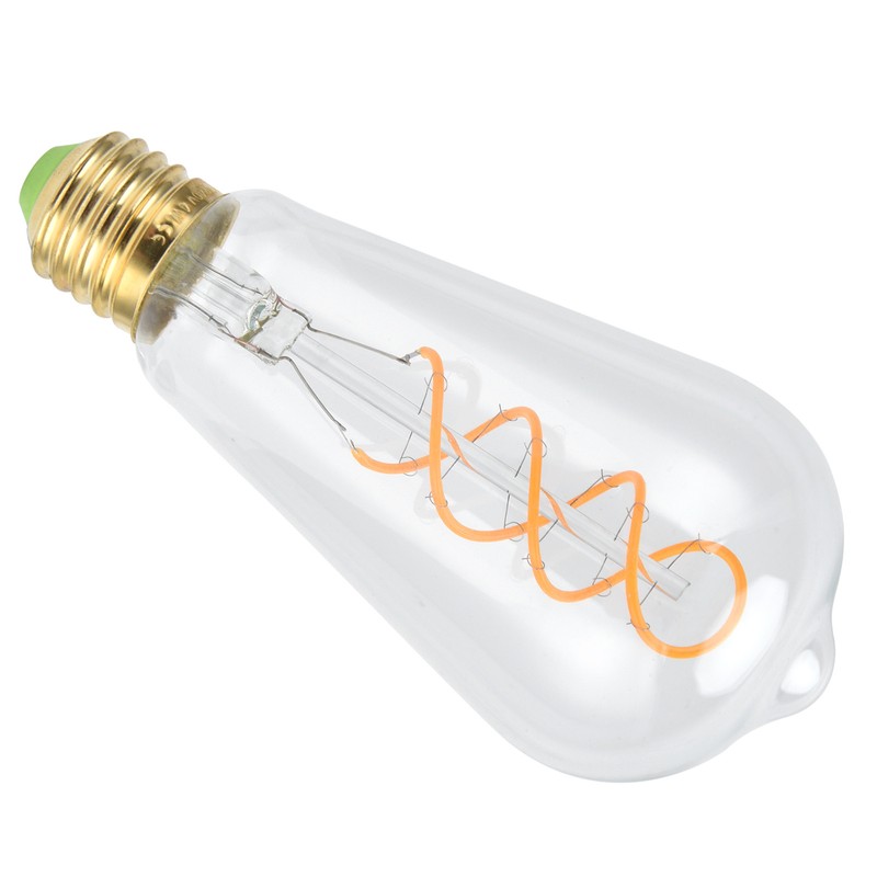 ST64 Bulb Double Spiral E27 4W Dimmable Light Bulb for