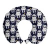 Ambesonne Space Travel Pillow Neck Rest, Cartoon Illustrated Repeating Panda
