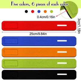 Wettarn 30 Pcs Fishing Pole Straps Fishing Rod Wrap Elastic Fishing Pole Carrier Fishing Rod Ties Stretchy Rod Holder for Fishing Gear and Equipment Casting Rods Holder Strap Belt Accessories