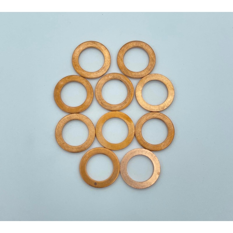 M12 Drain Washer, 18mm x 12mm, 1.5mm Thick, 09168-14012 Copper