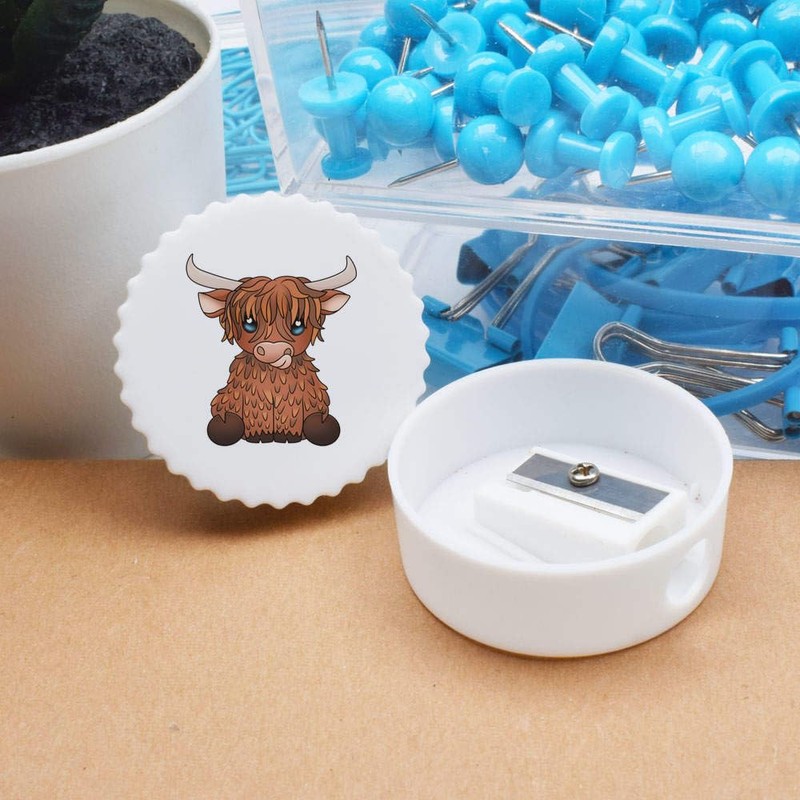 'Highland Cow' Compact Pencil Sharpener (PS00033178)