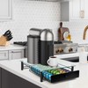ROWISE Coffee Pod Drawers, Crystal Tempered Glass Pod Holder Drawer